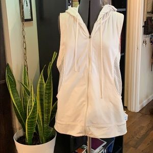 Calia White Zippered Vest